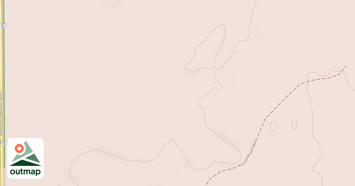 Map of SW LITTLE MOOSE LAKE SPUR A