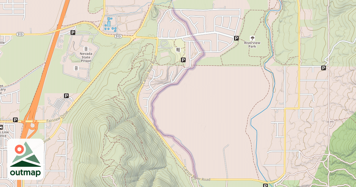 Map of Mexican Ditch Trail