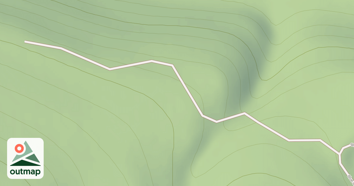 Map of BLUE MOUNTAIN B