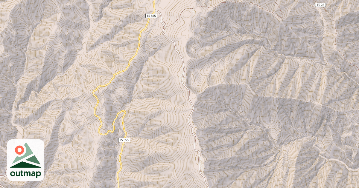 Map of DEADWOOD LOOKOUT