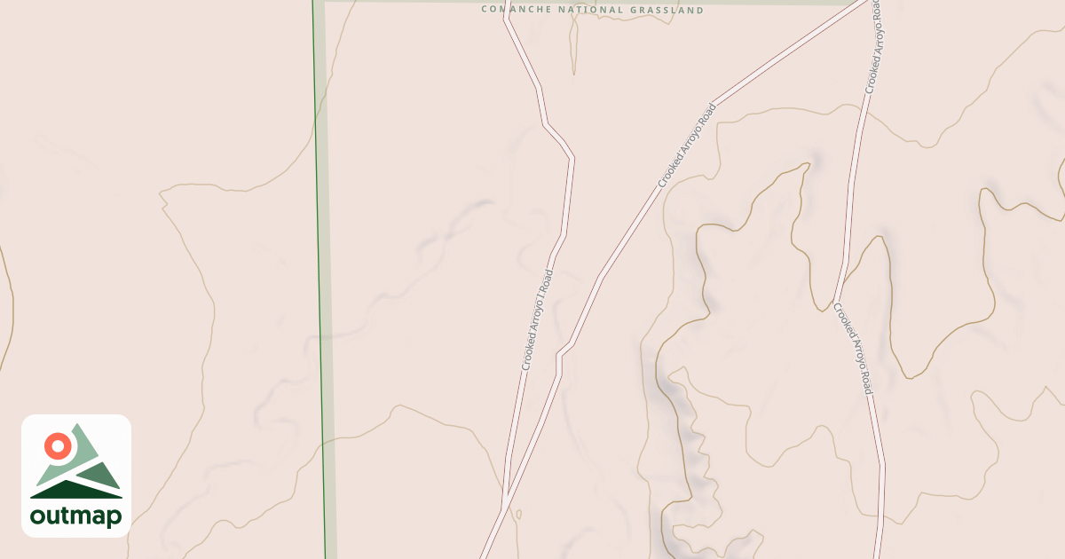Map of CROOKED ARROYO I