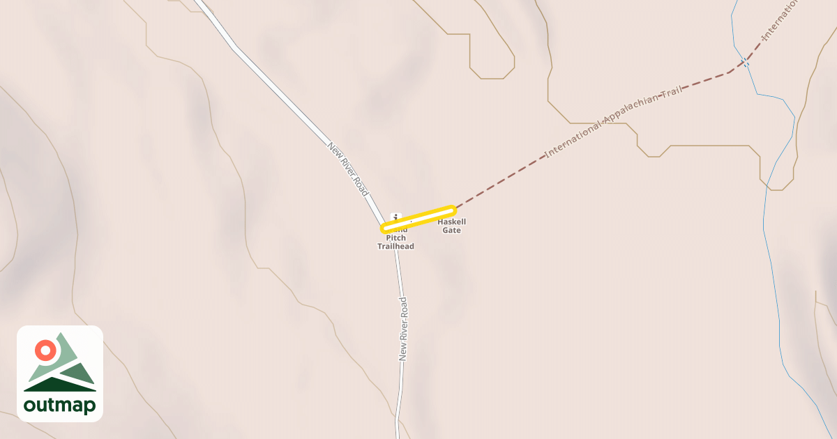 Map of International Appalachian Trail
