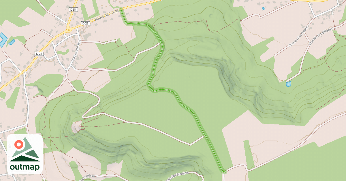Map of Chemin de Colligis