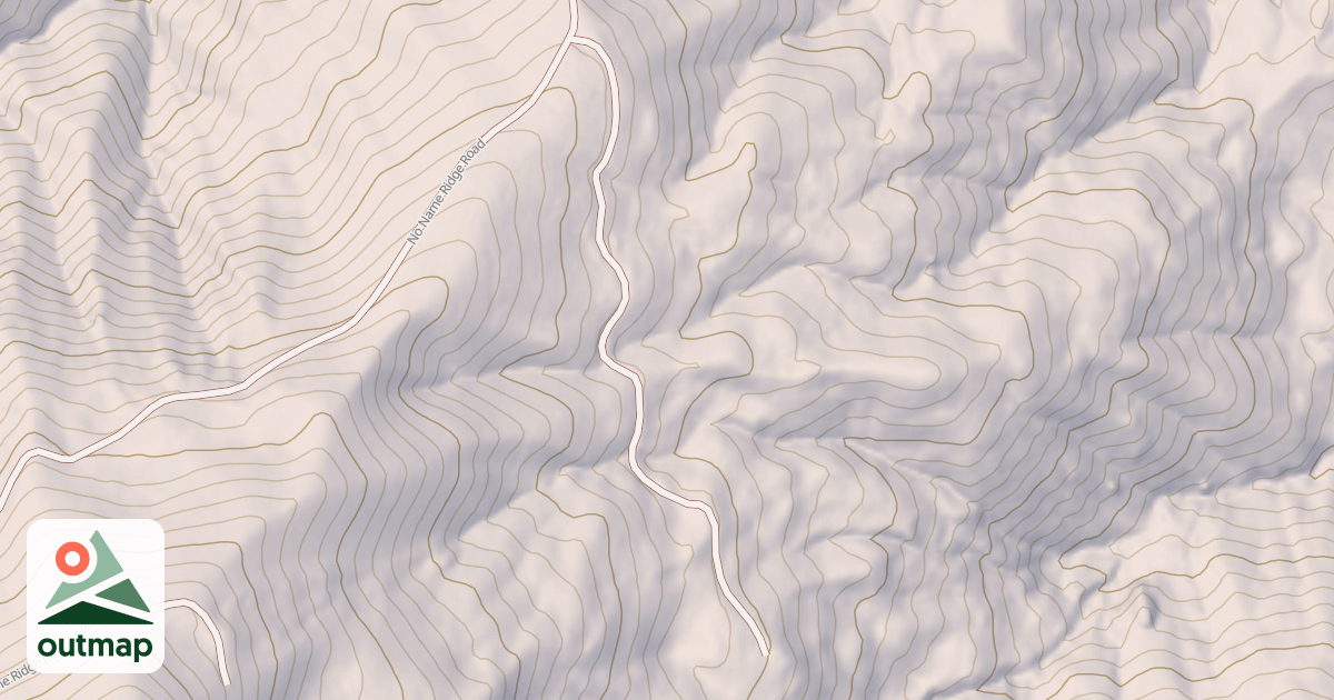 Map of NO NAME RIDGE SPUR B