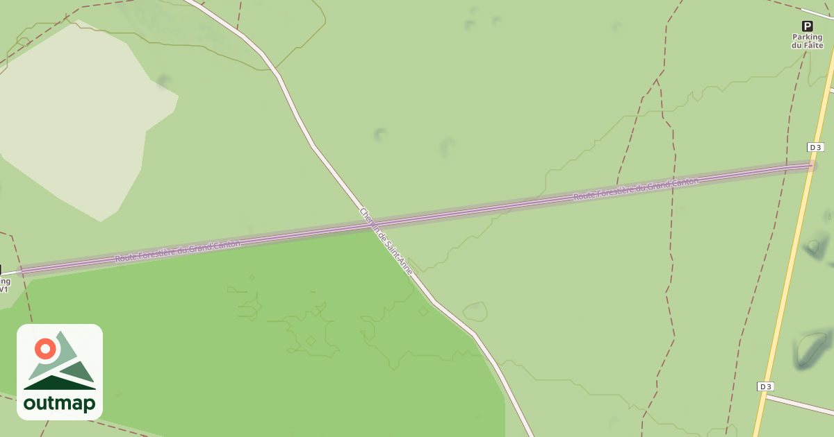 Map of Route Forestière du Grand Canton