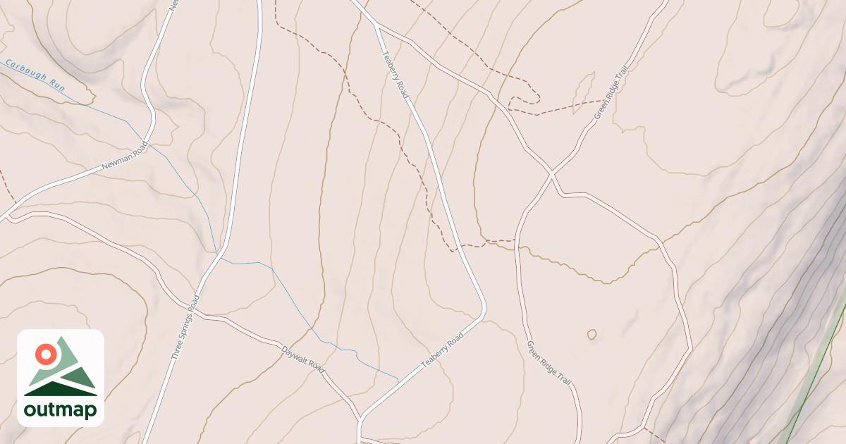Map of Michaux State Forest – Snowmobile Trail System (Southern)