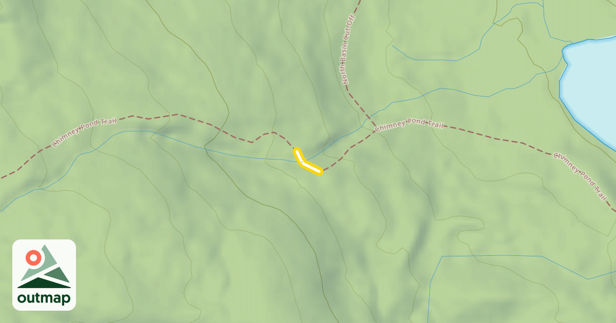 Map of Chimney Pond Trail