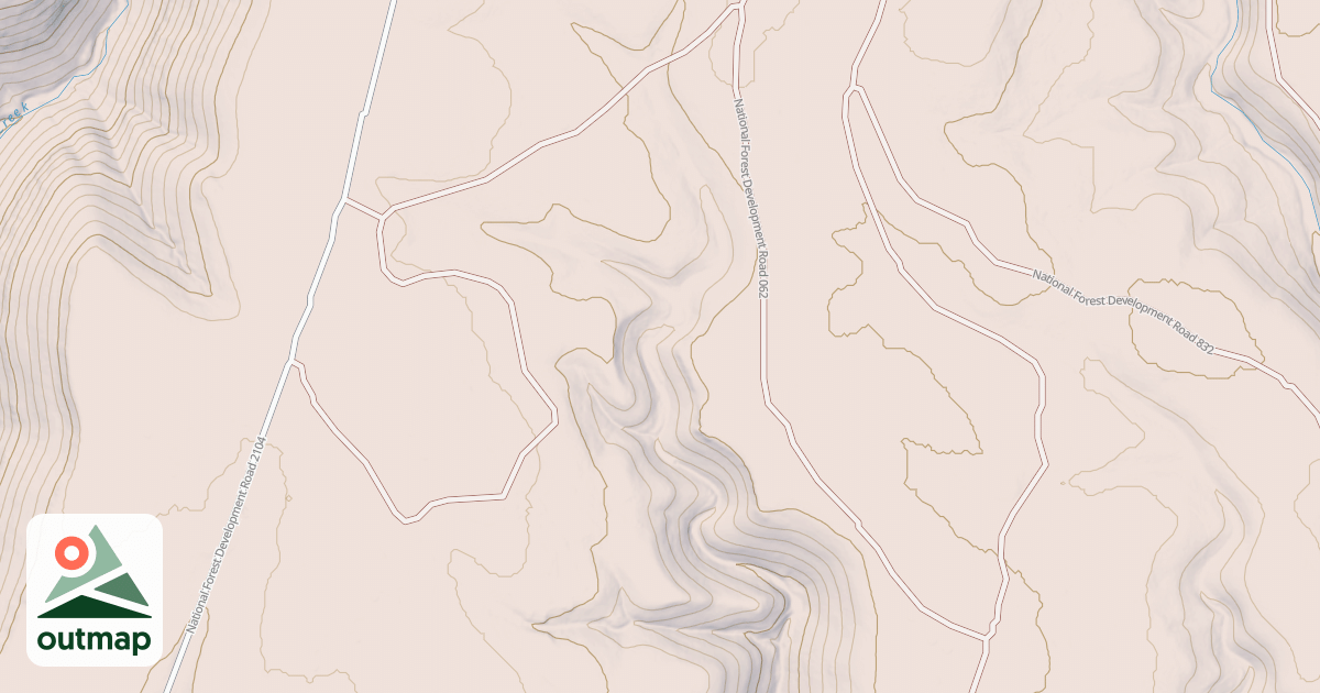 Map of USFS National Forest System Roads {CE956BD1-6A0C-4C3A-B787-FD97A6BAD87B}