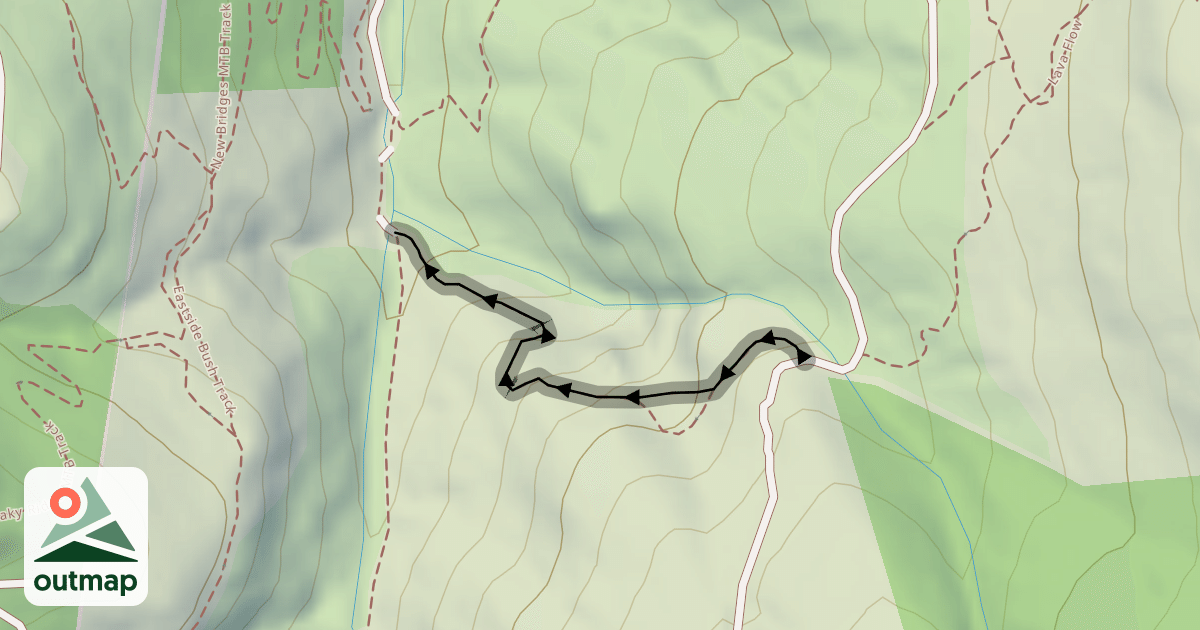 Map of Lava Flow MTB Track