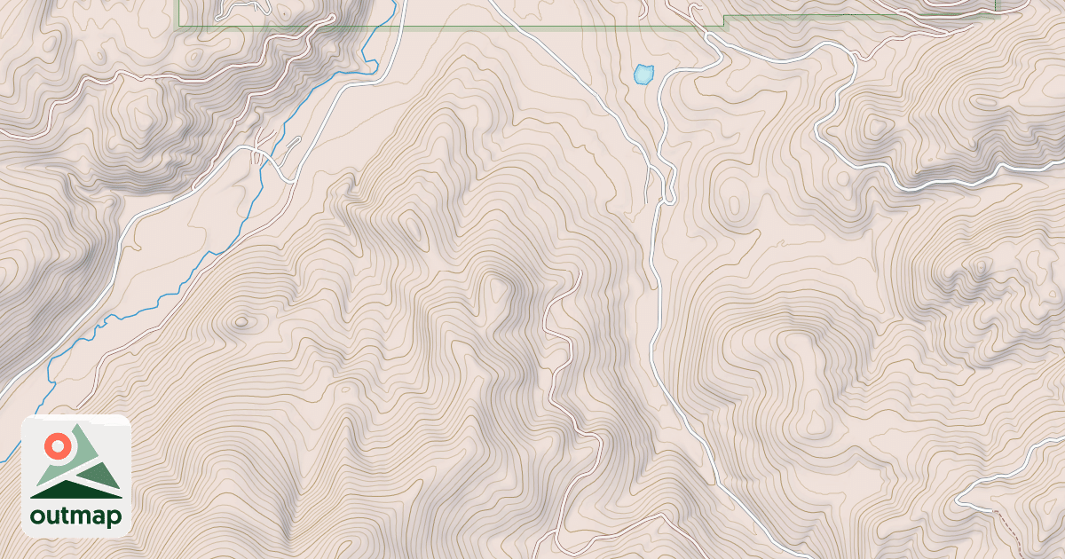 Map of NEGRO MTN-TREASURE MTN