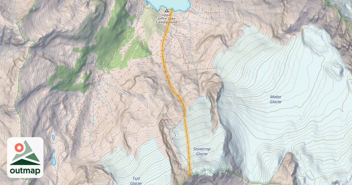 Map of Stonecrop Glacier