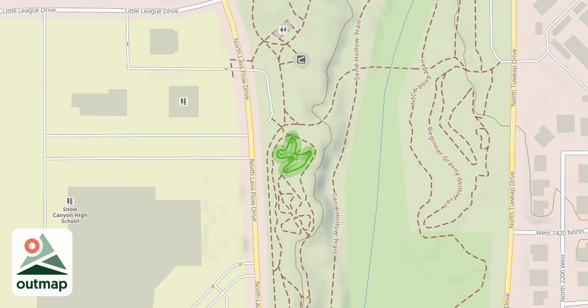 Map of Kid's Pump Track