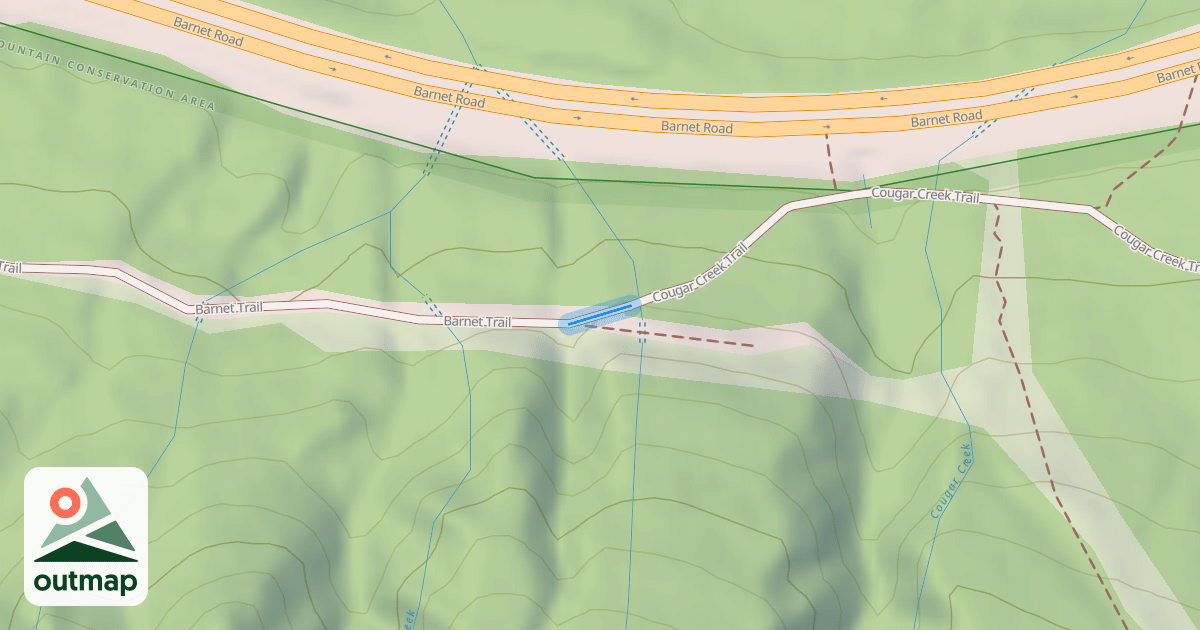 Map of Cougar Creek Trail