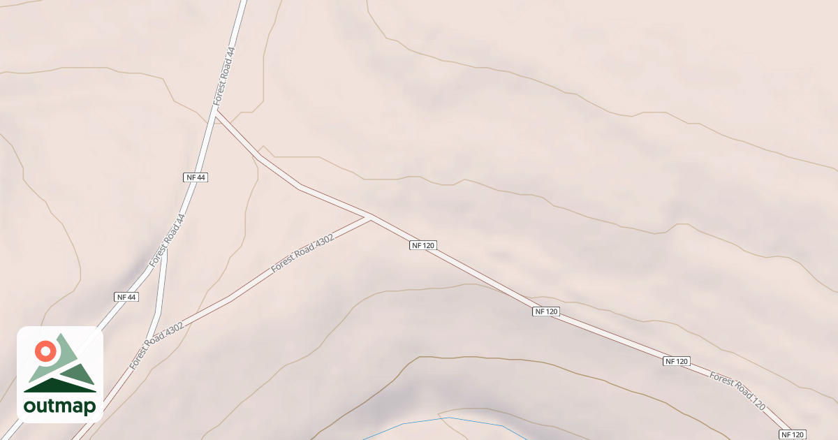 Map of HUCKLEBERRY RIDGE