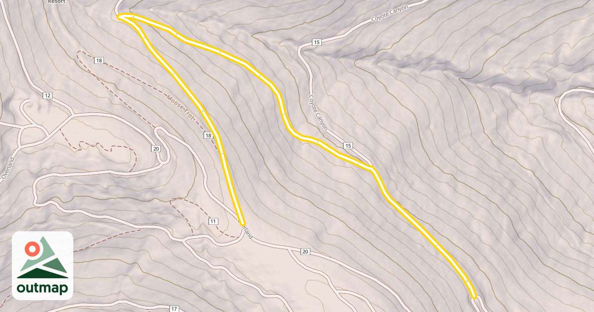 Map of Cougar Gultch