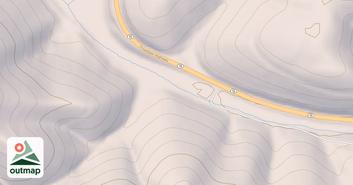 Map of TROUTDALE RESIDENCE