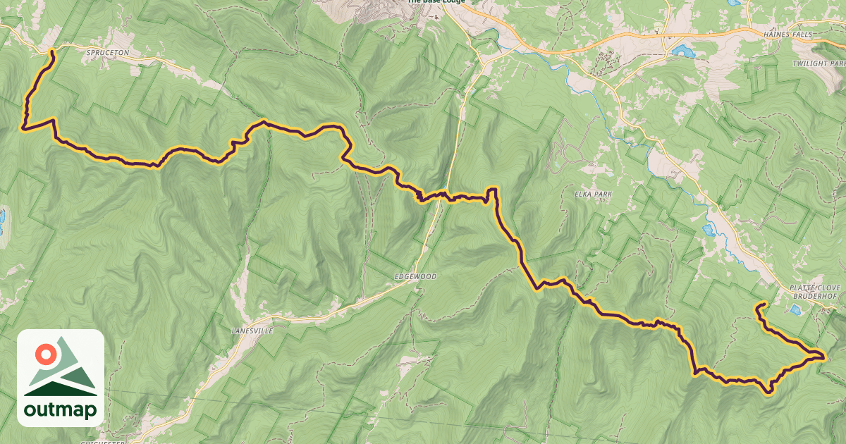 Map of Devil's Path