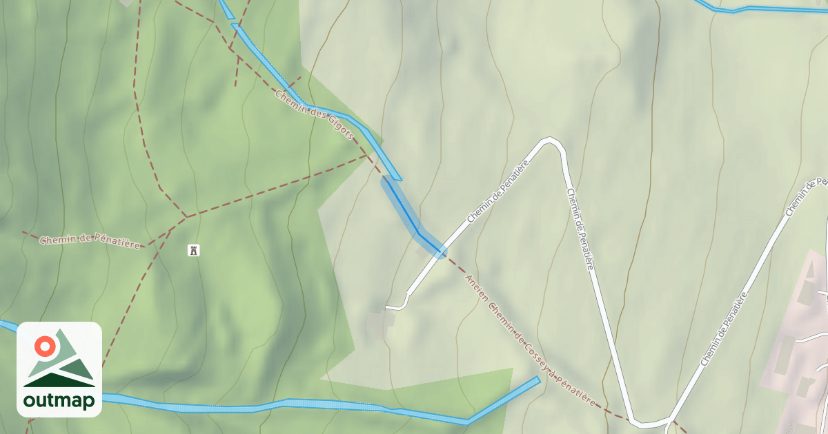 Map of Chemin de Penatière