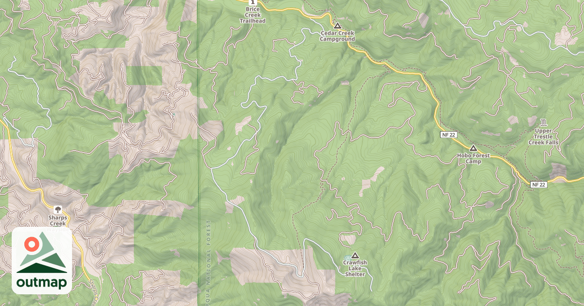 Map of ADAMS MTN