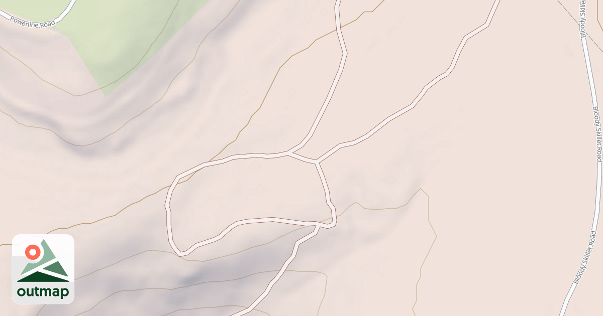 Map of Bloody Skillet ATV Trail