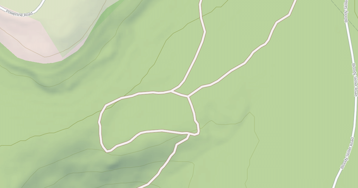 Map preview of Bloody Skillet ATV Trail