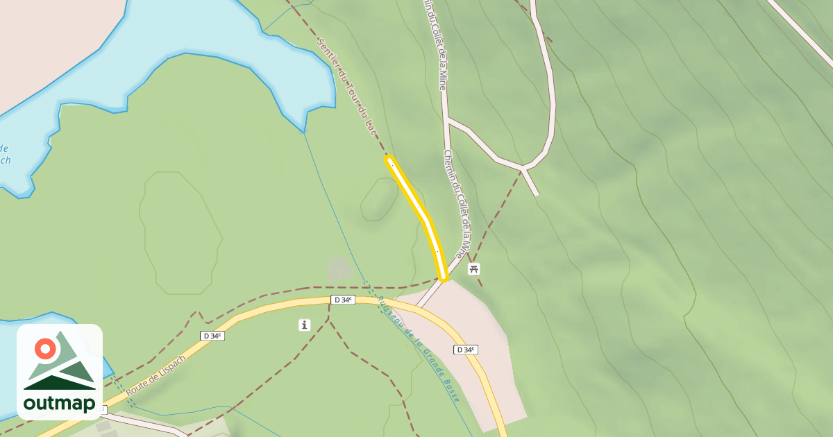 Map of Sentier du Tour du Lac