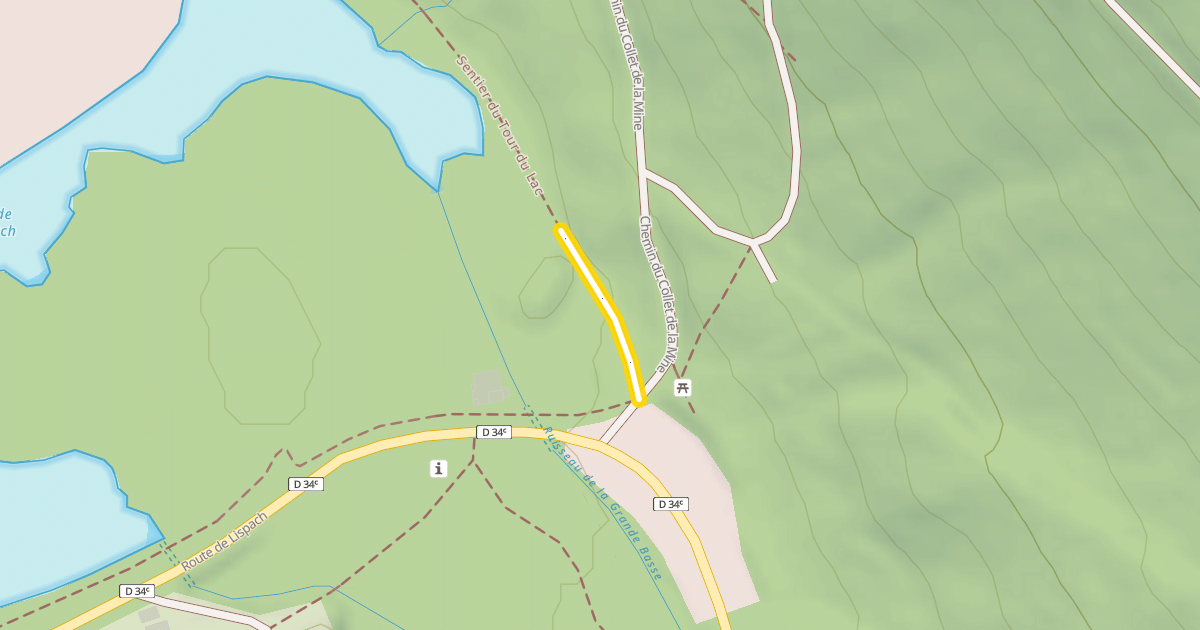 Map preview of Sentier du Tour du Lac