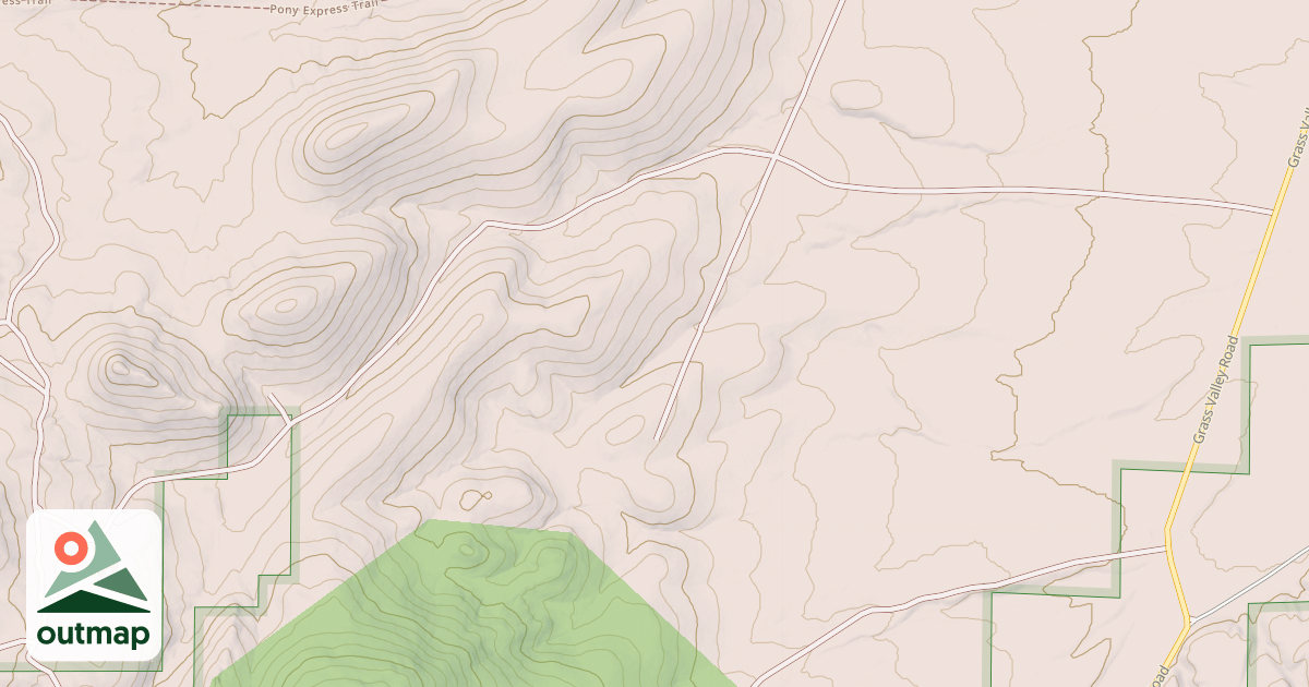 Map of MT PROMETHEUS