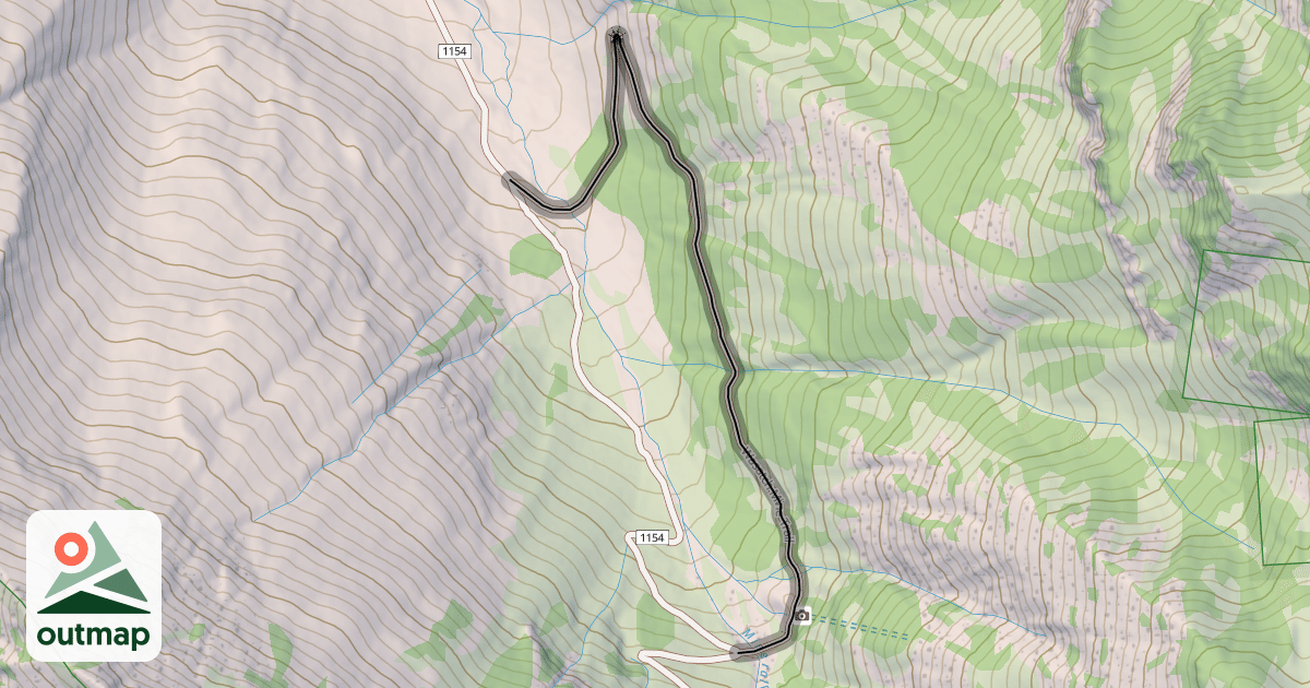 Map of Wasatch Mine Trail