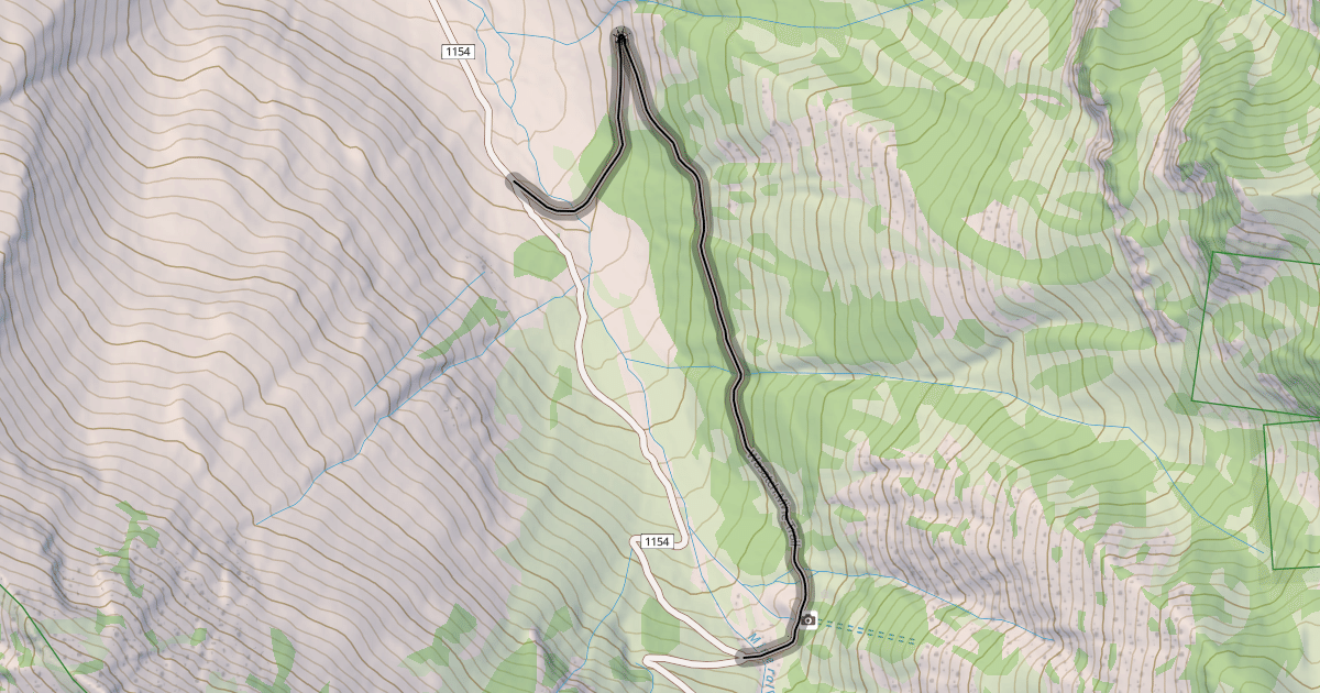 Map preview of Wasatch Mine Trail