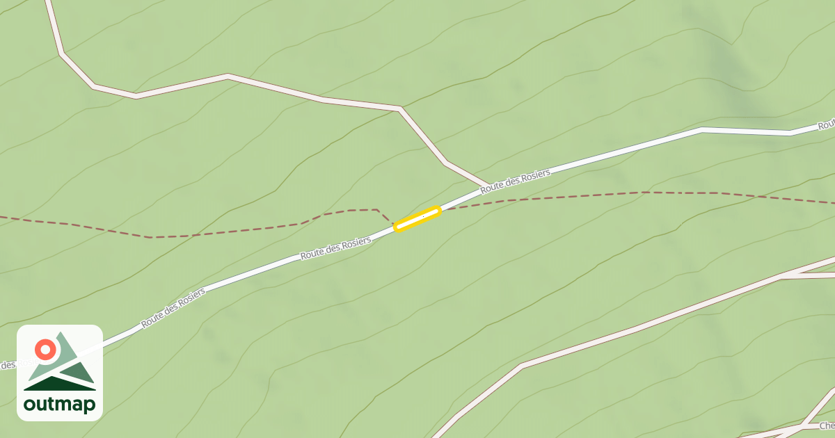 Map of Route des Rosiers