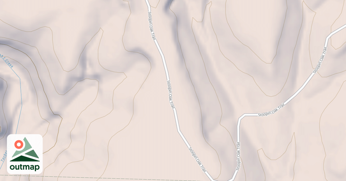 Map of Stoopin Oak Trail