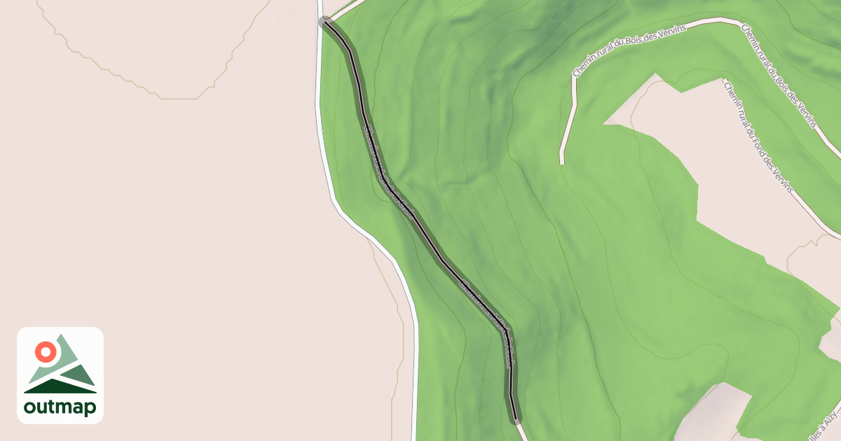 Map of Chemin rural dit de la Croix