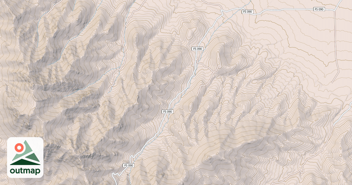 Map of NORTH OAK BRUSH CANYON