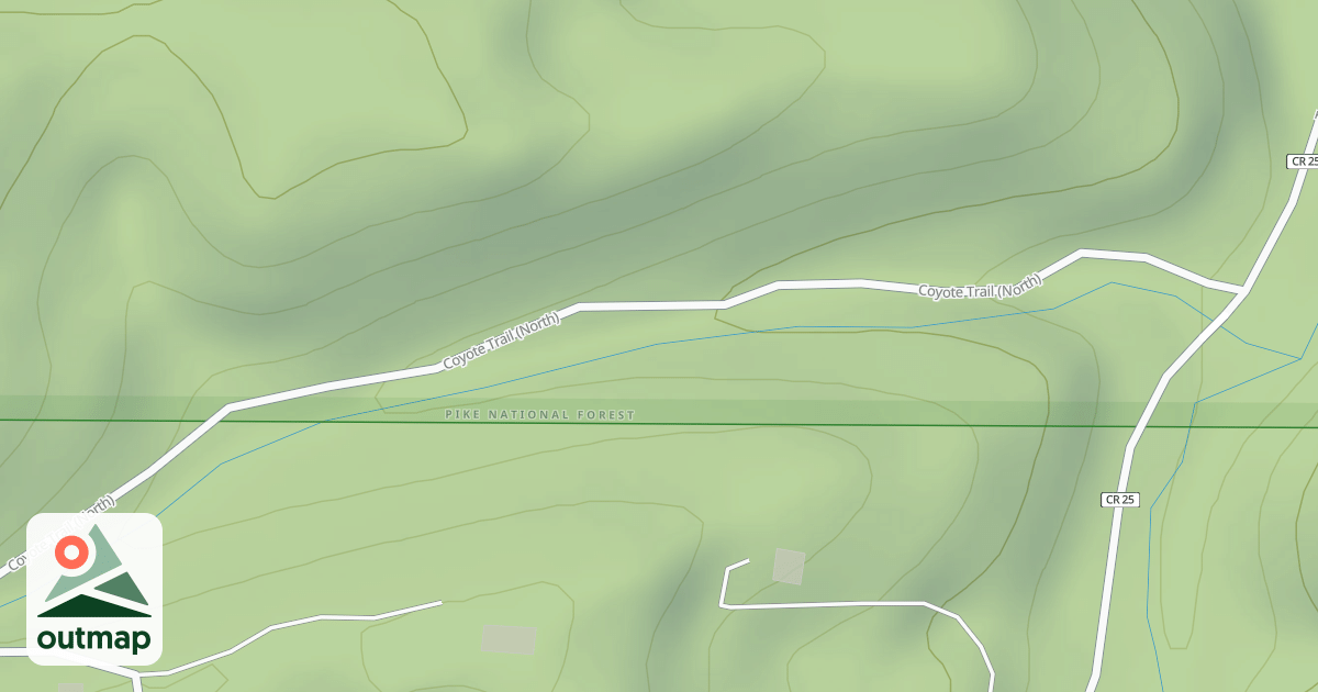 Map of ASPEN HILLS SHORT CUT