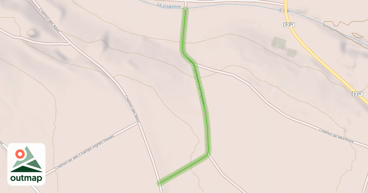 Map of Chemin du Revers de Piquefer