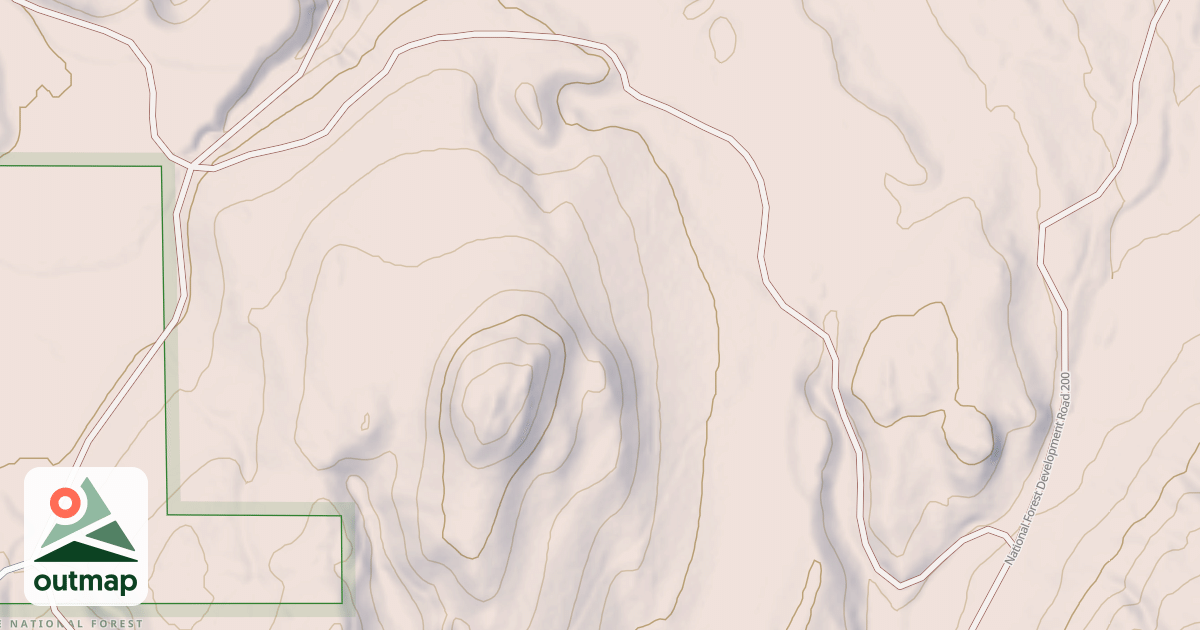 Map of USFS Motor Vehicle Use Map Roads {71C25945-A8B3-49A6-B977-7F258F47AD19}