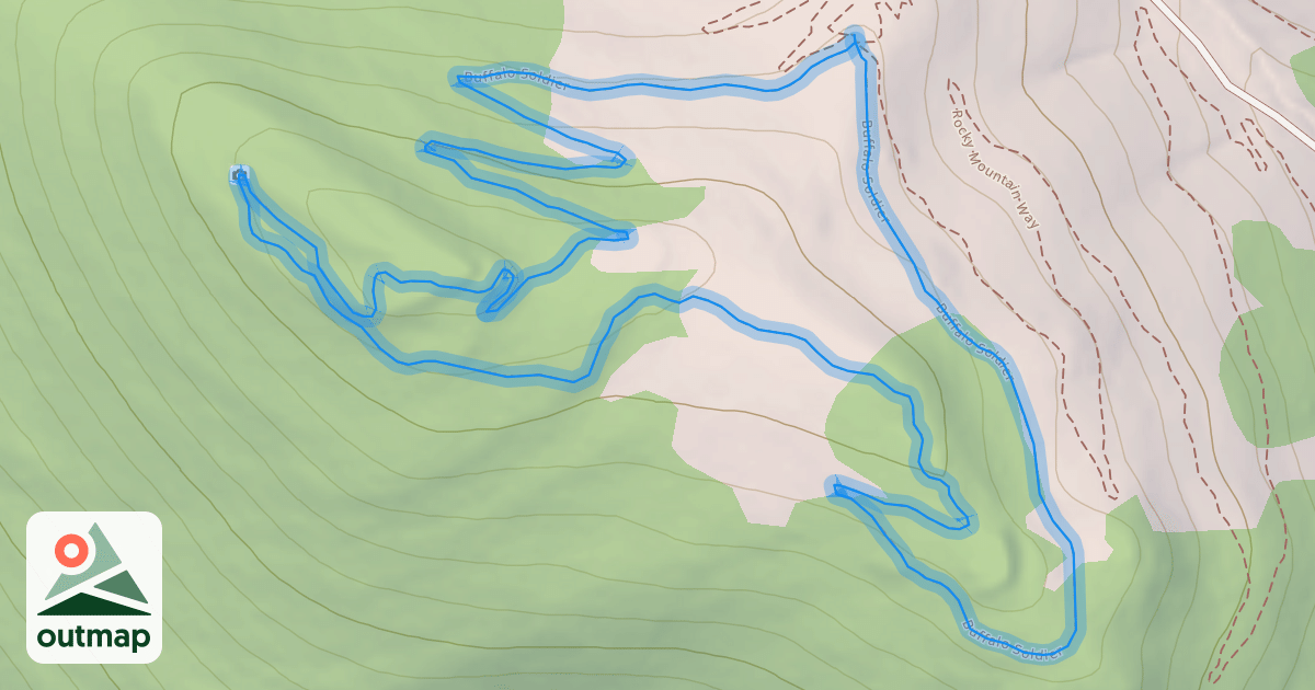 Map of Buffalo Soldier