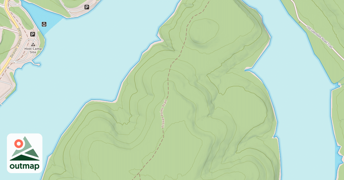 Map of Prince Gallitzin State Park Trails