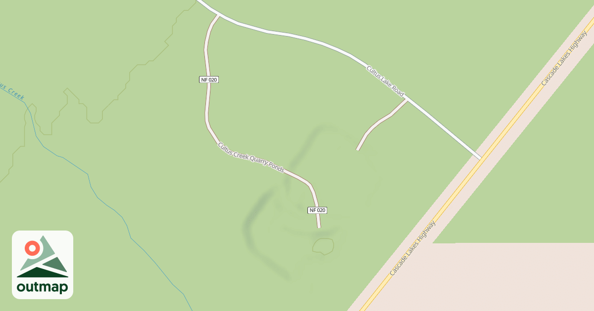 Map of CULTUS CR QUARRY PONDS