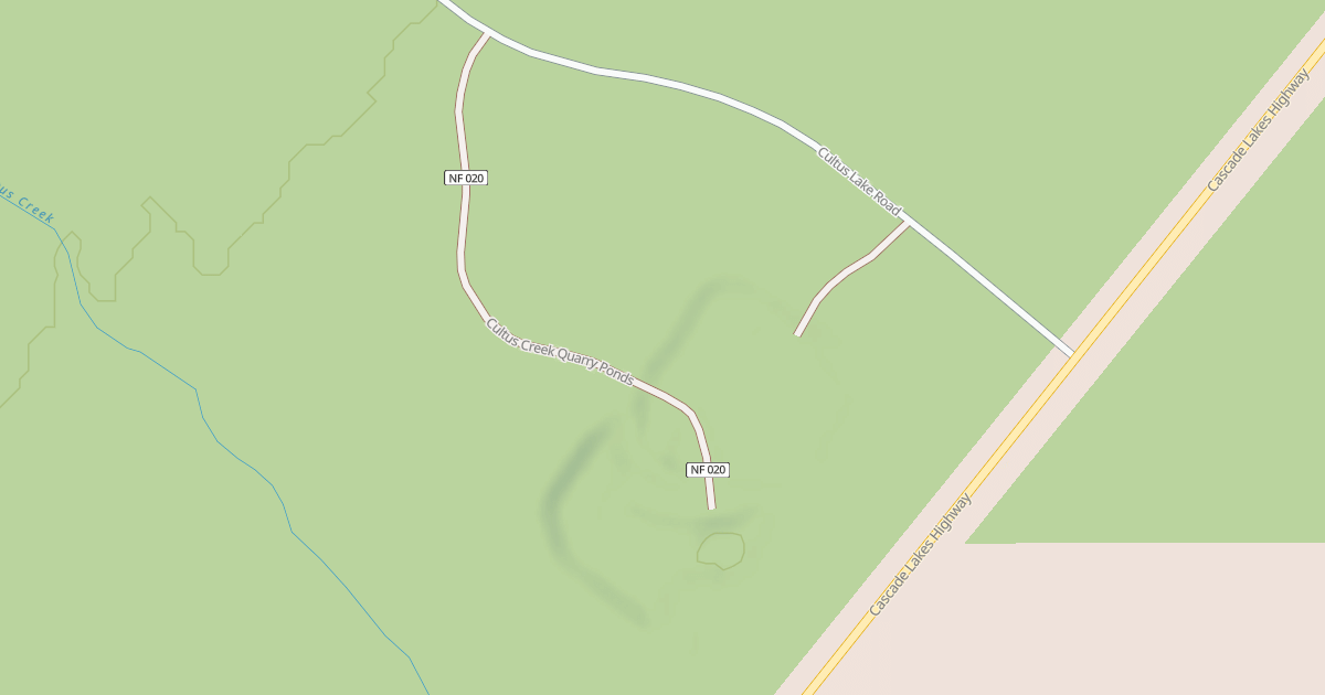 Map preview of CULTUS CR QUARRY PONDS