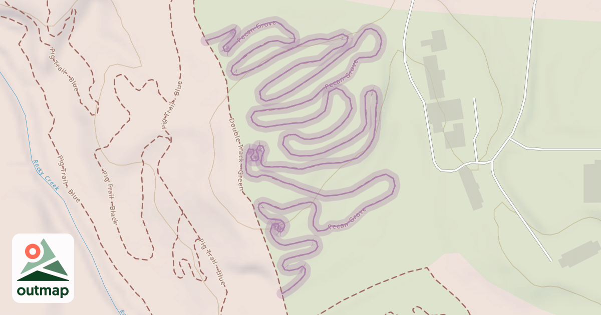 Map of Pecan Grove