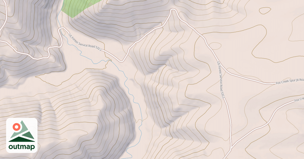 Map of FOX CREEK SPUR J