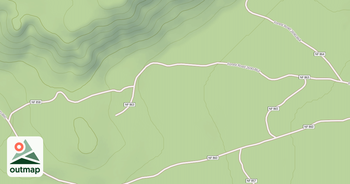 Map of Santiam Pass Ohv Atv Trail #23
