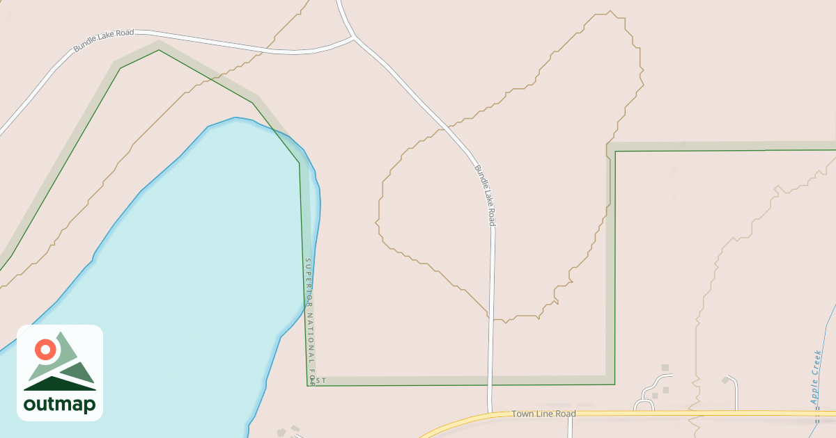Map of BUNDLE LAKE