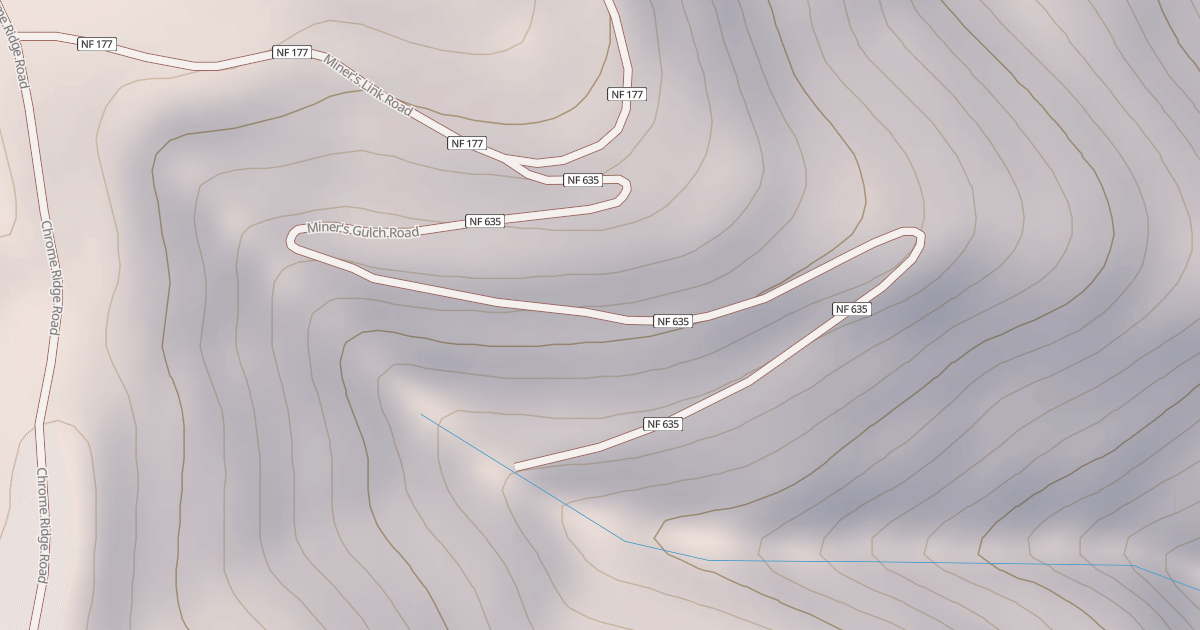 Map preview of MINERS GULCH