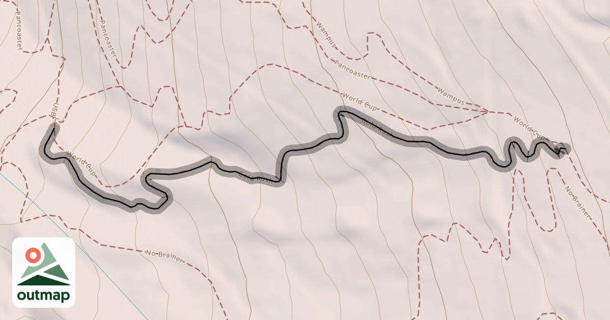 Map of Gold Rush