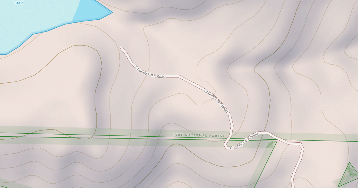 Map preview of COONEY LAKE