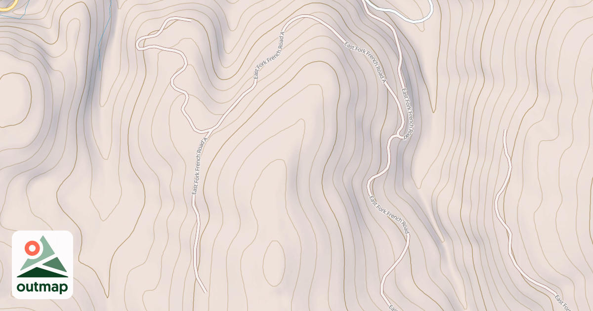 Map of EAST FORK FRENCH A