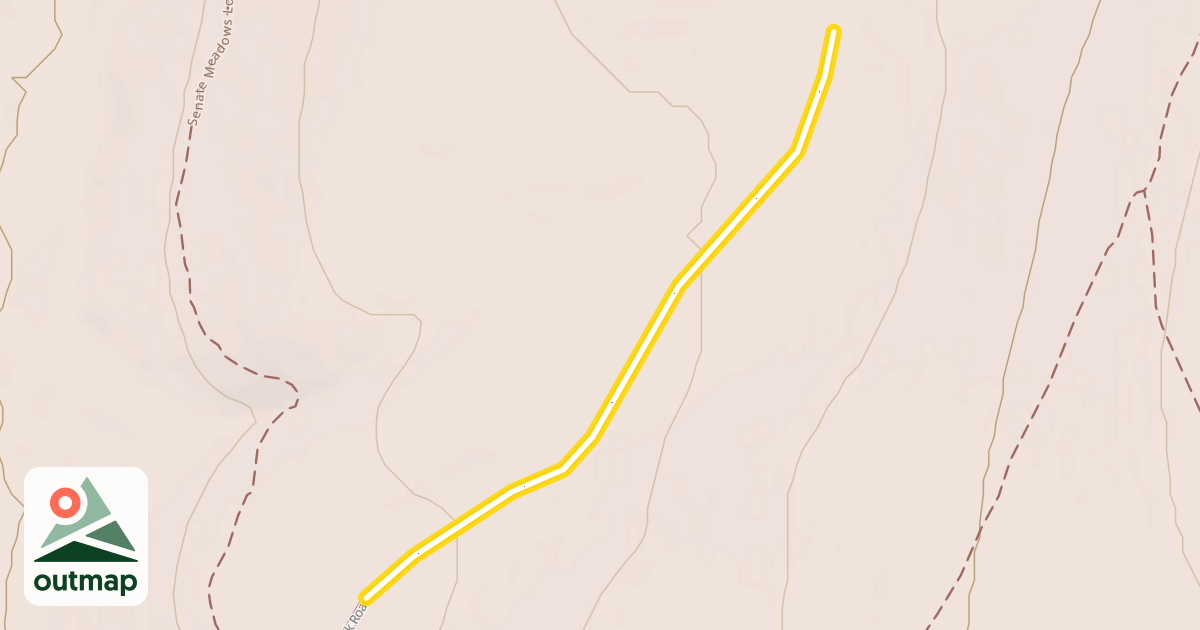 Map of South Senate Creek Road